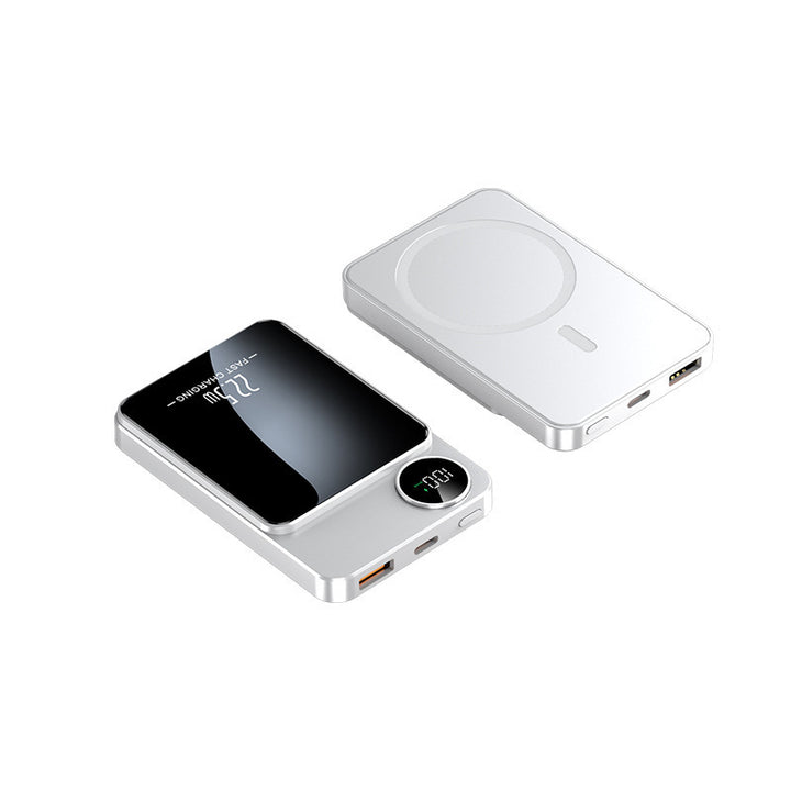 Slim Powerbank with wireless charging function and digital display Stornfield