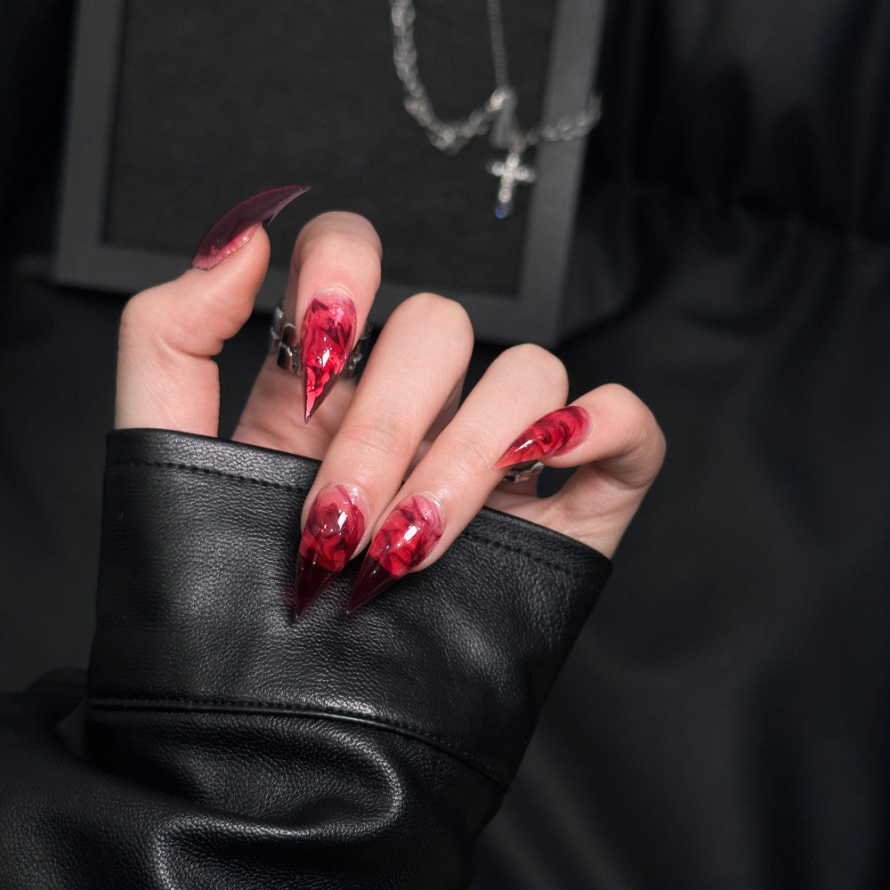 Artistic Stiletto Press-On Nail Enhancements