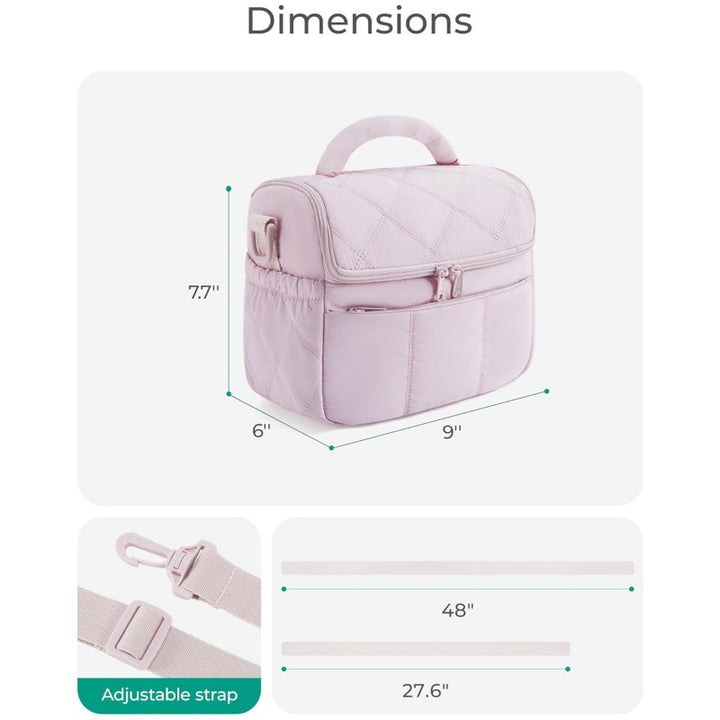 Insulated cosmetic bag with multiple compartments Stornfield