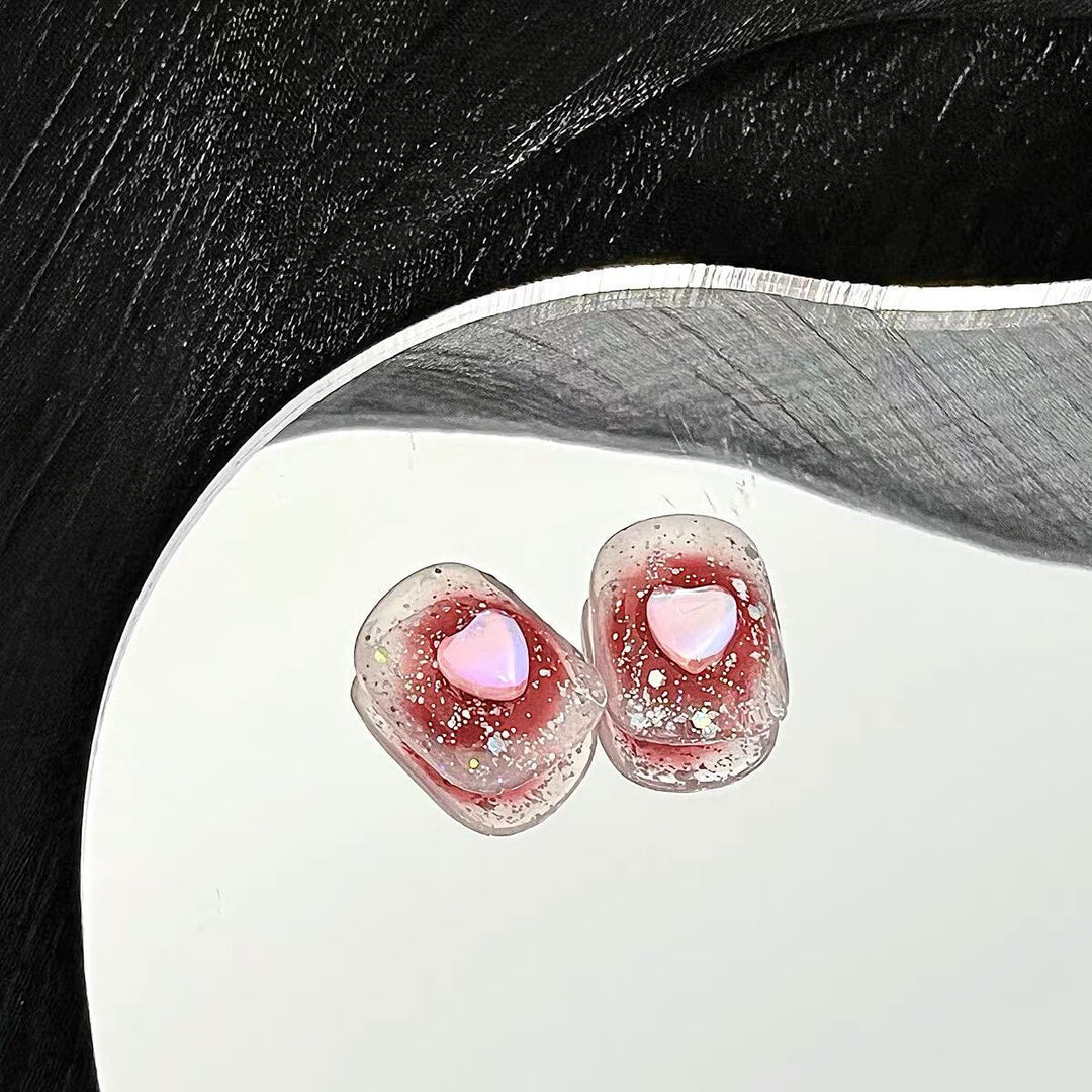 Sparkling Resin Press-On Nail Set