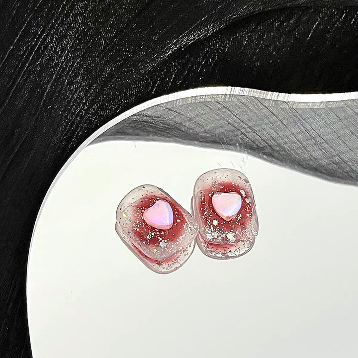 Sparkling Resin Press-On Nail Set