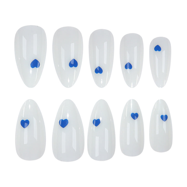 Elegant Heart-Design Press-On Nails Stornfield
