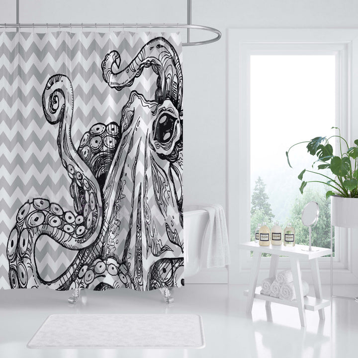 Ocean-Themed Art Shower Curtain Stornfield