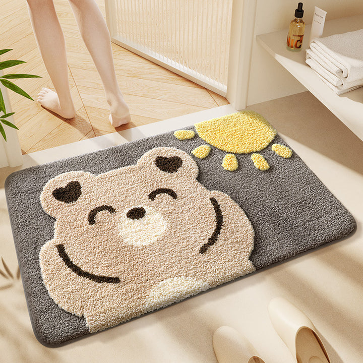 Cute Cat-Themed Bath Mat