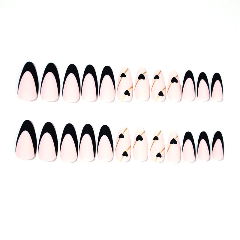 Heart-Accent Stiletto Nail Enhancements Stornfield