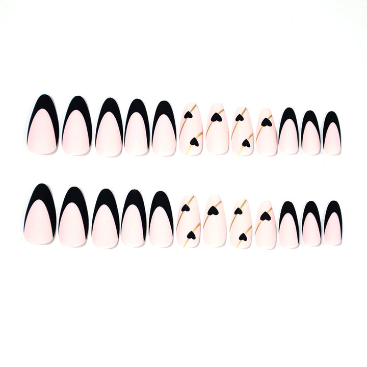 Heart-Accent Stiletto Nail Enhancements Stornfield