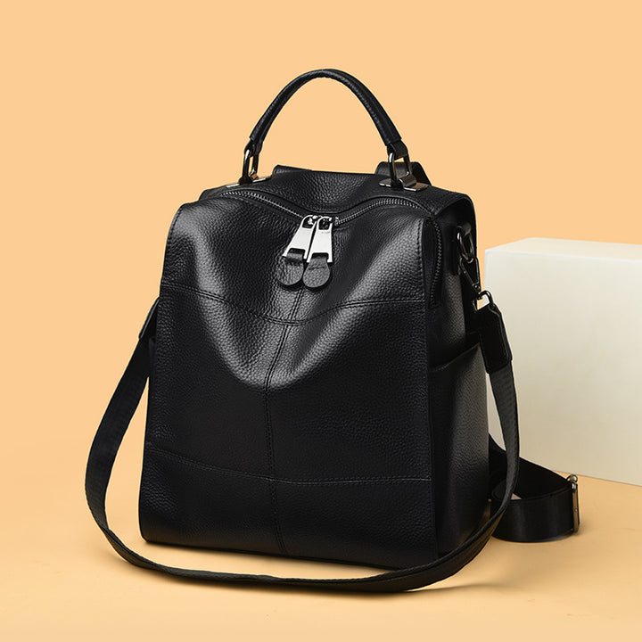Versatile Multi-Functional Leather Backpack Stornfield