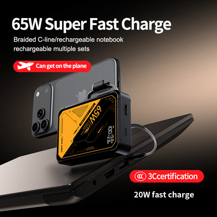 Portable high-performance charger with intelligent USB-C port and digital display Stornfield