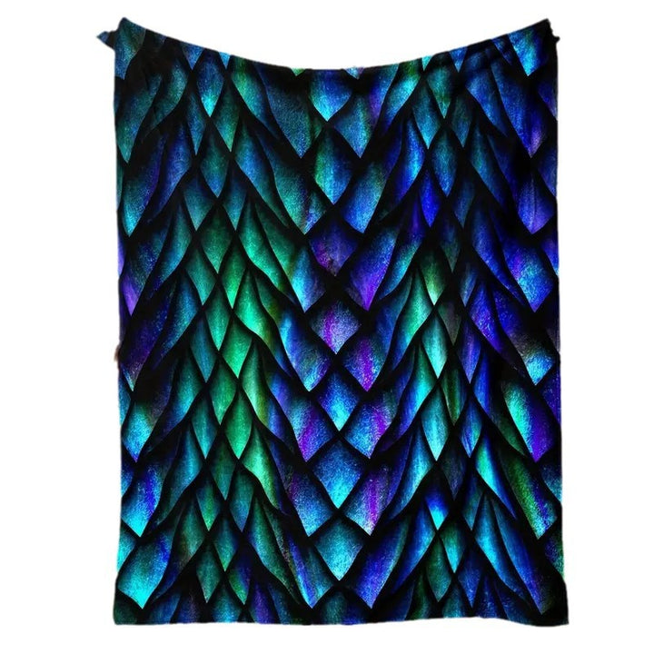 Women's cuddly blanket with shimmering scale pattern Stornfield