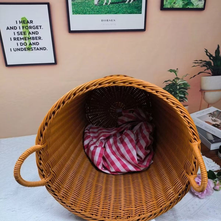 Unisex Robust Storage Basket made of woven rattan Stornfield