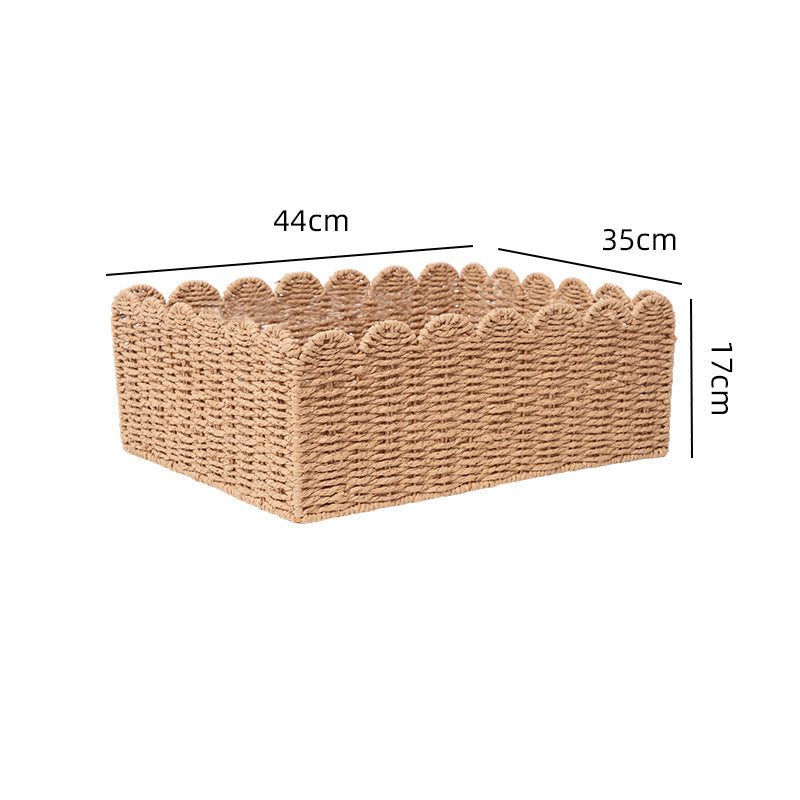 Handwoven storage basket with playful design Stornfield