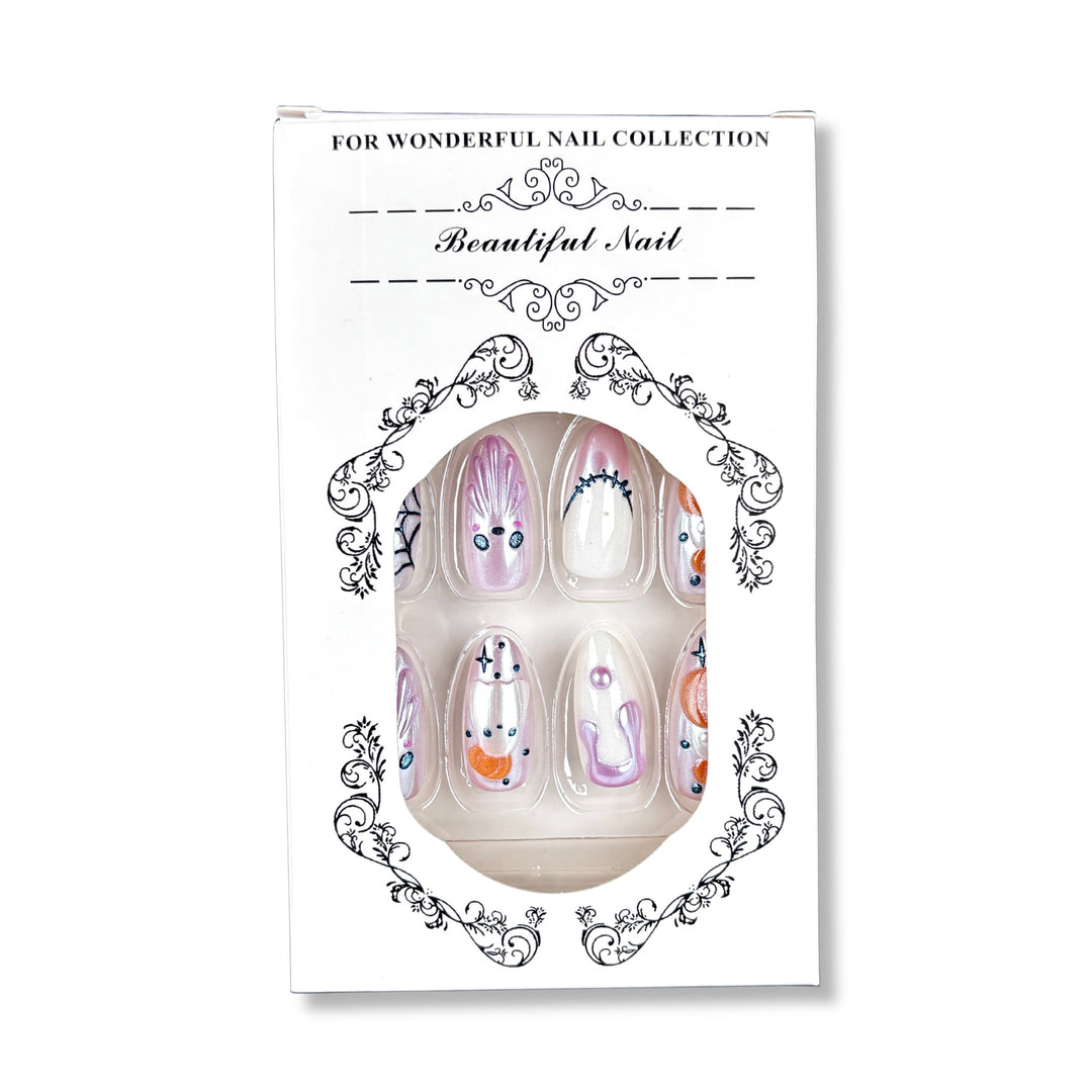 Artistic Fun-Themed Press-On Nail Set