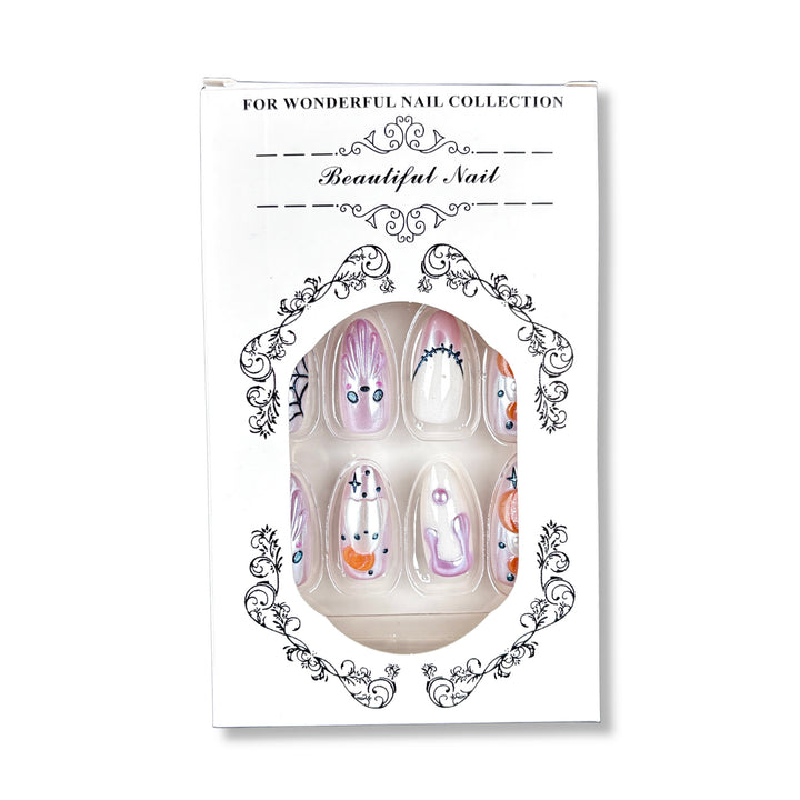 Artistic Fun-Themed Press-On Nail Set