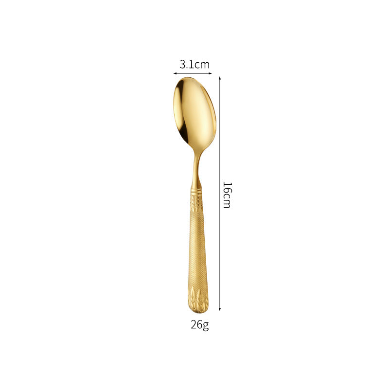Elegant teaspoon with artistic handle design Stornfield