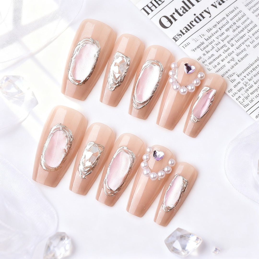 Elegant Decorative Press-On Nail Art Stornfield