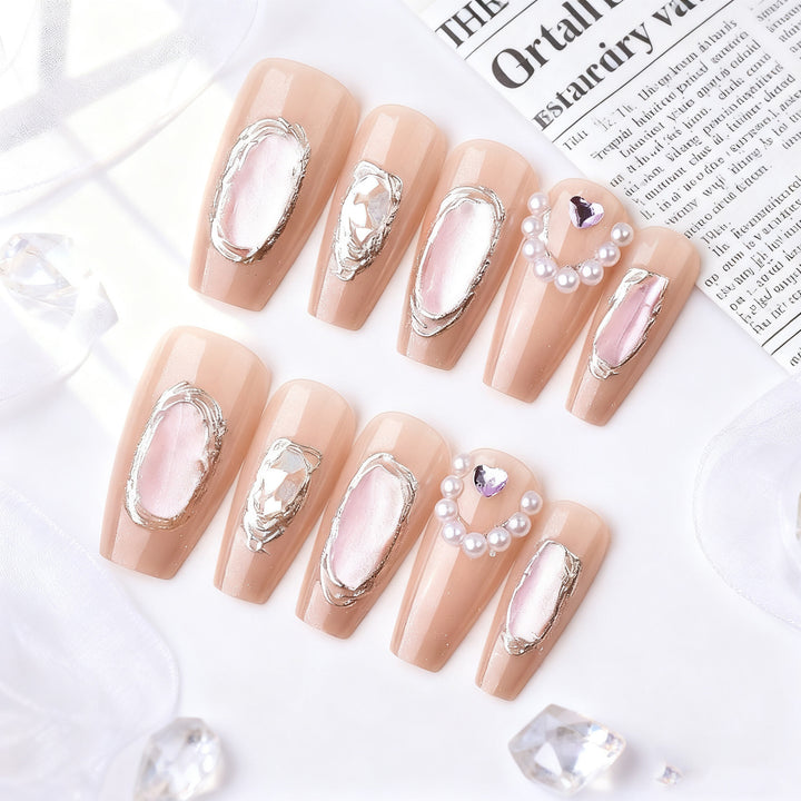 Elegant Decorative Press-On Nail Art Stornfield