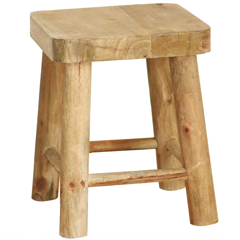 Robust stool made of solid wood Stornfield