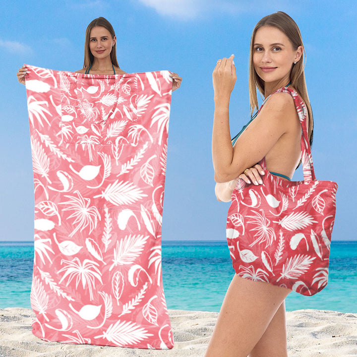 Beach towel with integrated tote bag design Stornfield