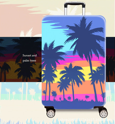 Women's Hard Shell Suitcase with Gorgeous Sunset Design Stornfield