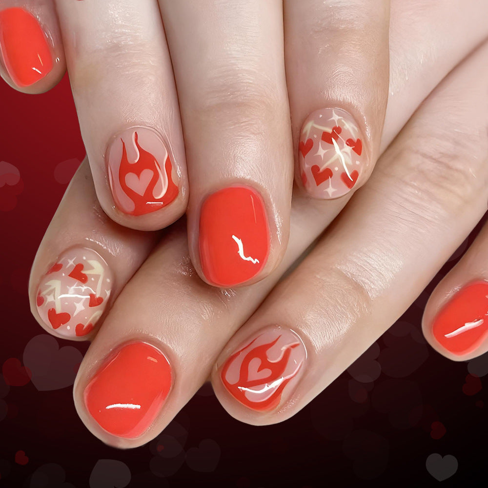 Decorative Heart-Themed Nail Art Set Stornfield