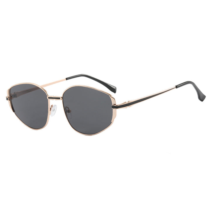 Women modern geometric sunglasses with stylish metal frame Stornfield