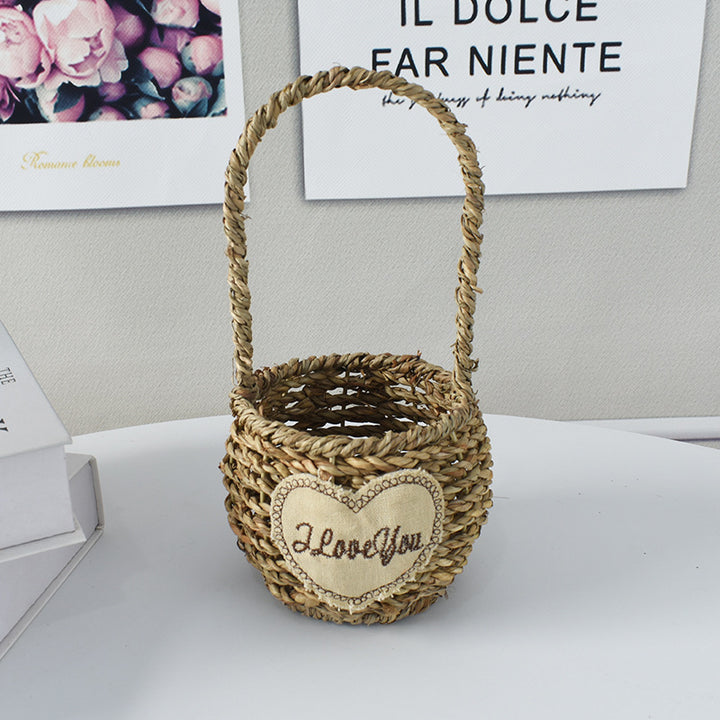 Handwoven Decorative Flower Basket Stornfield