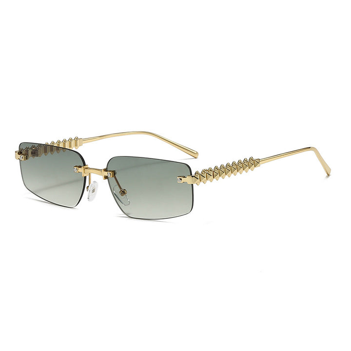 Women's fashion rectangular glasses with extravagant accents Stornfield