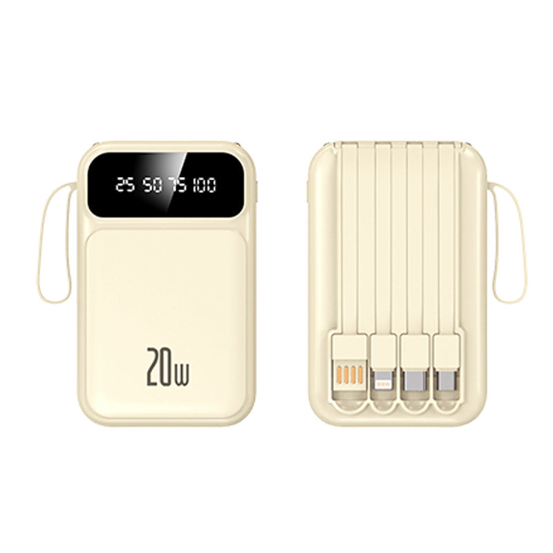Powerbank with integrated cables and LED display Stornfield