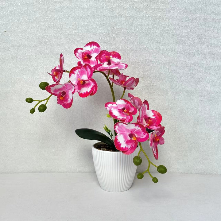 Decorative Faux Orchid Arrangement