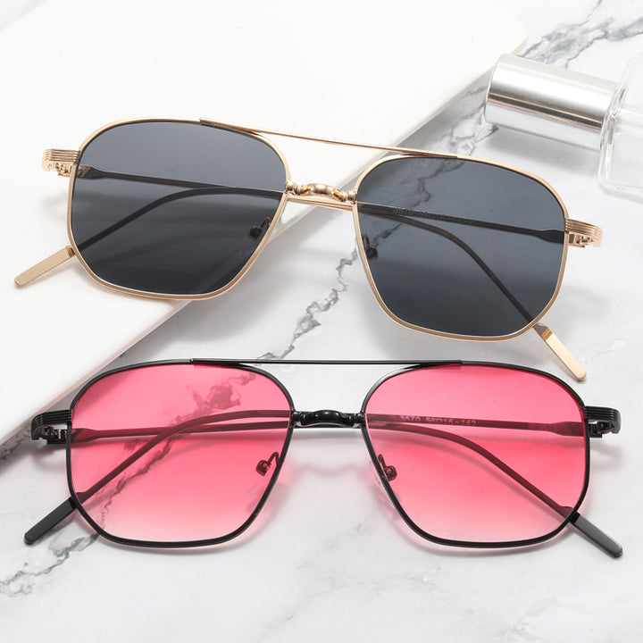Women's fashionable geometric glasses with elegant metal frame Stornfield
