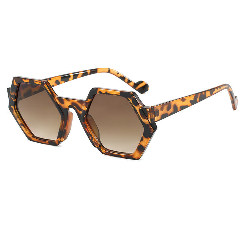Ladies' striking sunglasses with hexagonal frame and comfortable fit Stornfield