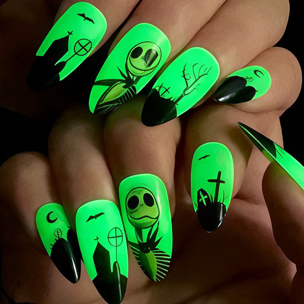 Glow-in-the-Dark Nail Art Stornfield