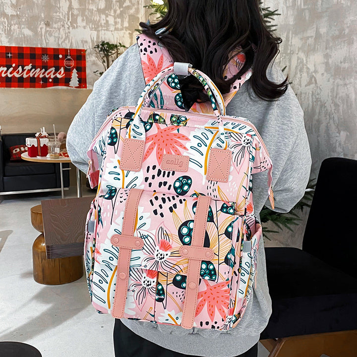 Versatile Character-Themed Baby Care Backpack Stornfield