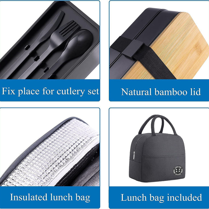 Eco-Friendly Double-Layered Bento Lunch Box