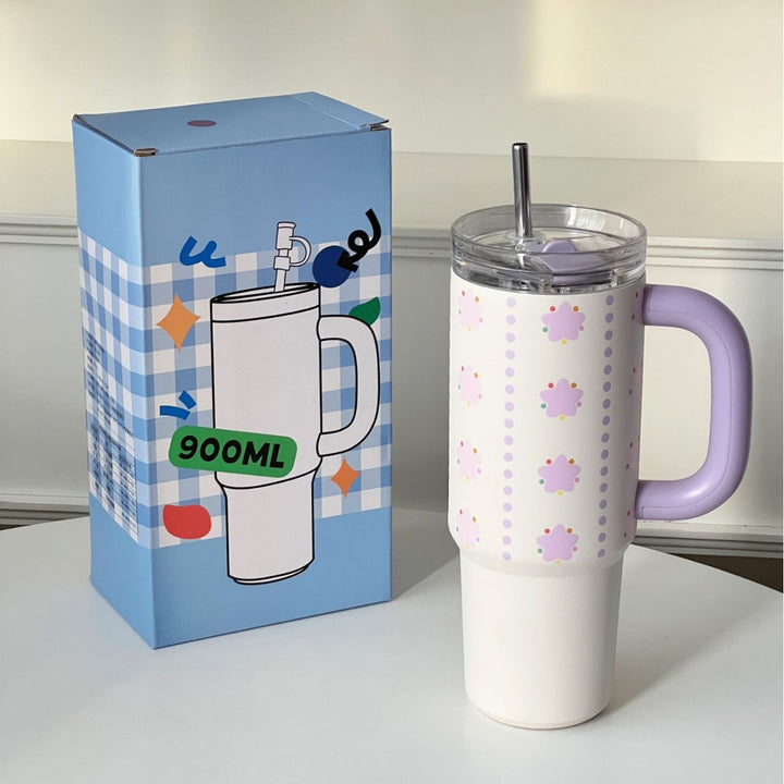 Women's insulated cup with practical straw Stornfield