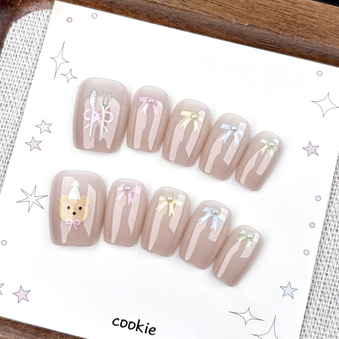 Elegant Press-On Nail Set 1790745420