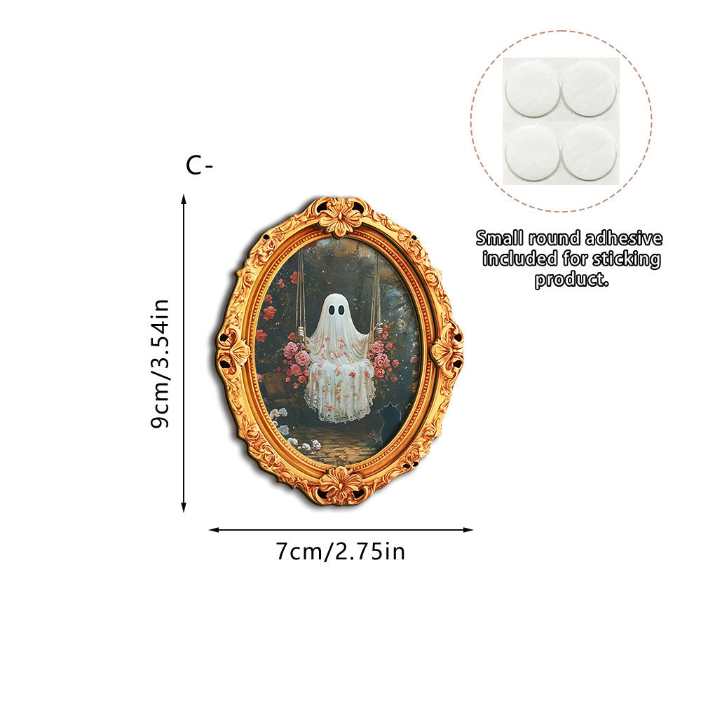 Wall art with creative ghost motif Stornfield