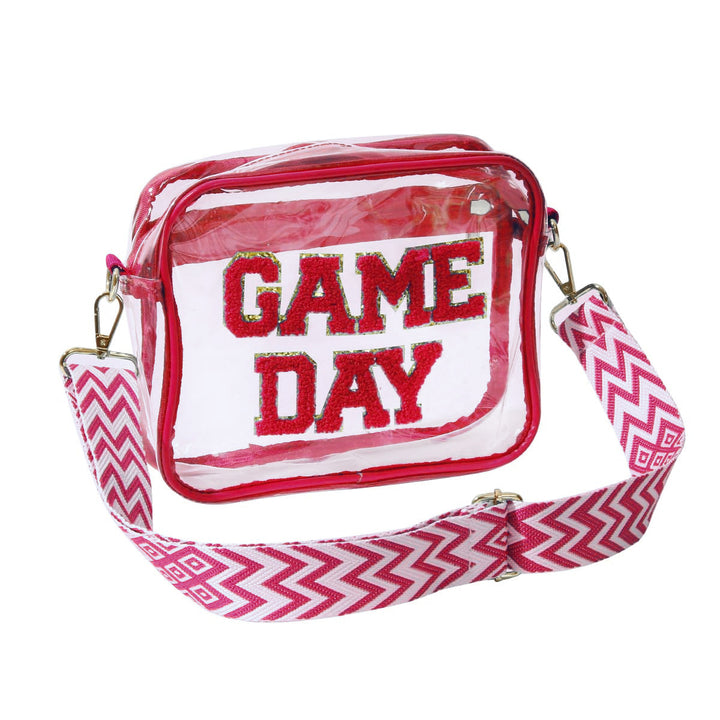 Transparent crossbody bag with stylish Game Day print Stornfield