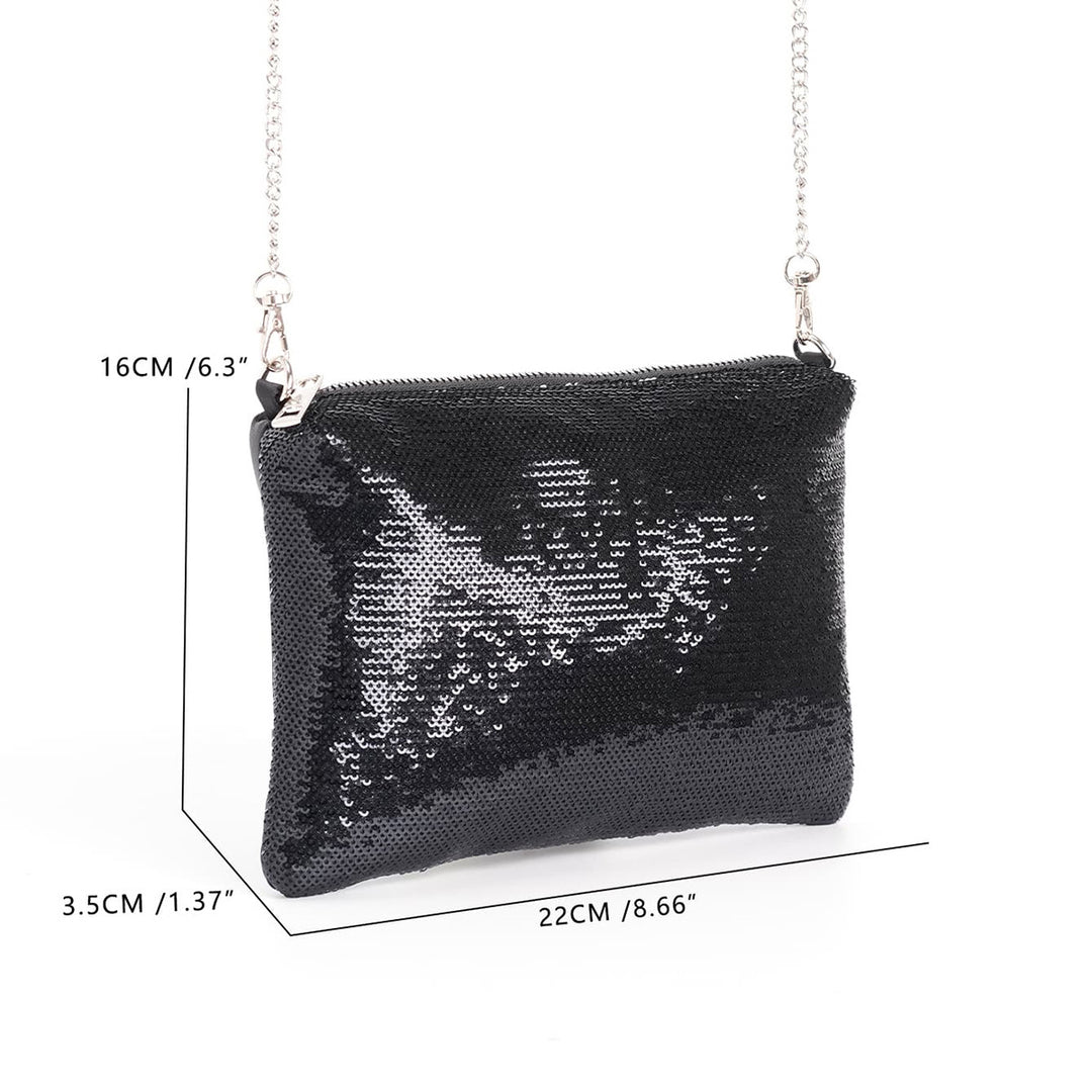 Elegant Clutch with Glitter Details Stornfield