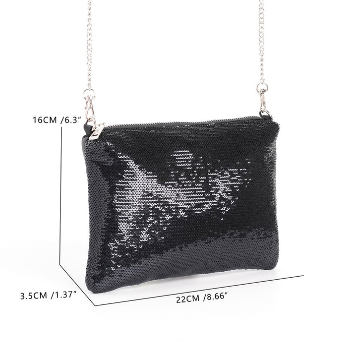 Elegant Clutch with Glitter Details Stornfield
