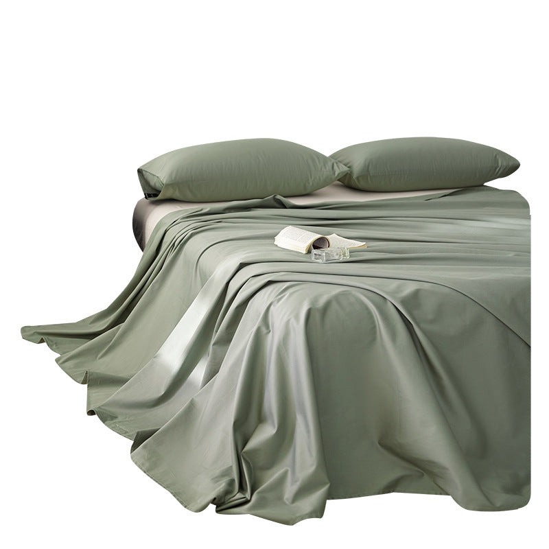 Luxury Brushed Cotton Flat Sheet with Breathable Percale Weave