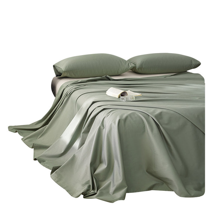 Luxury Brushed Cotton Flat Sheet with Breathable Percale Weave