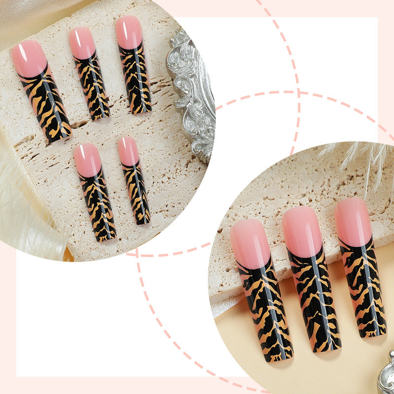 Creative nail art set with stylish animal pattern Stornfield