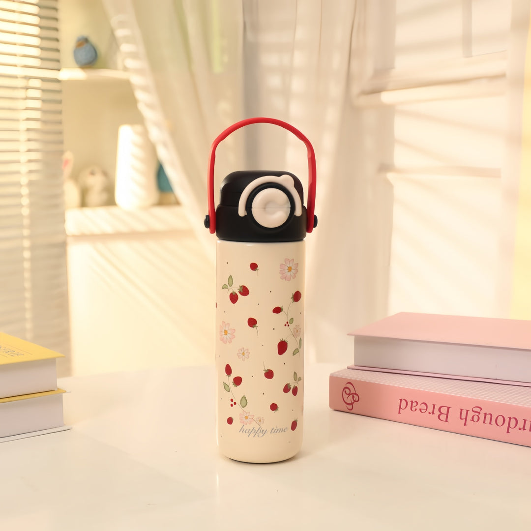 Ladies Insulated Drinking Bottle in Cheerful Strawberry Design Stornfield