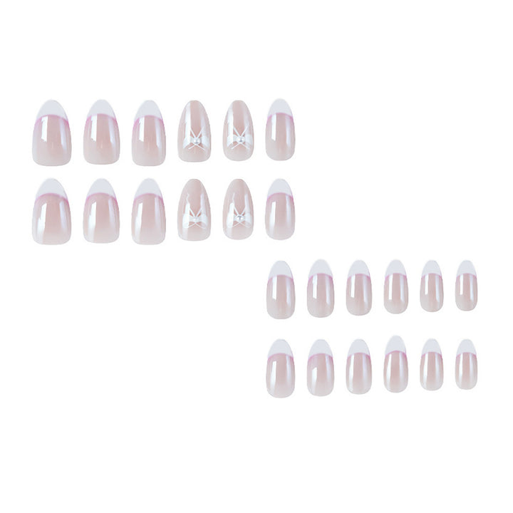 Elegant Floral French Tip Nail Enhancements Stornfield
