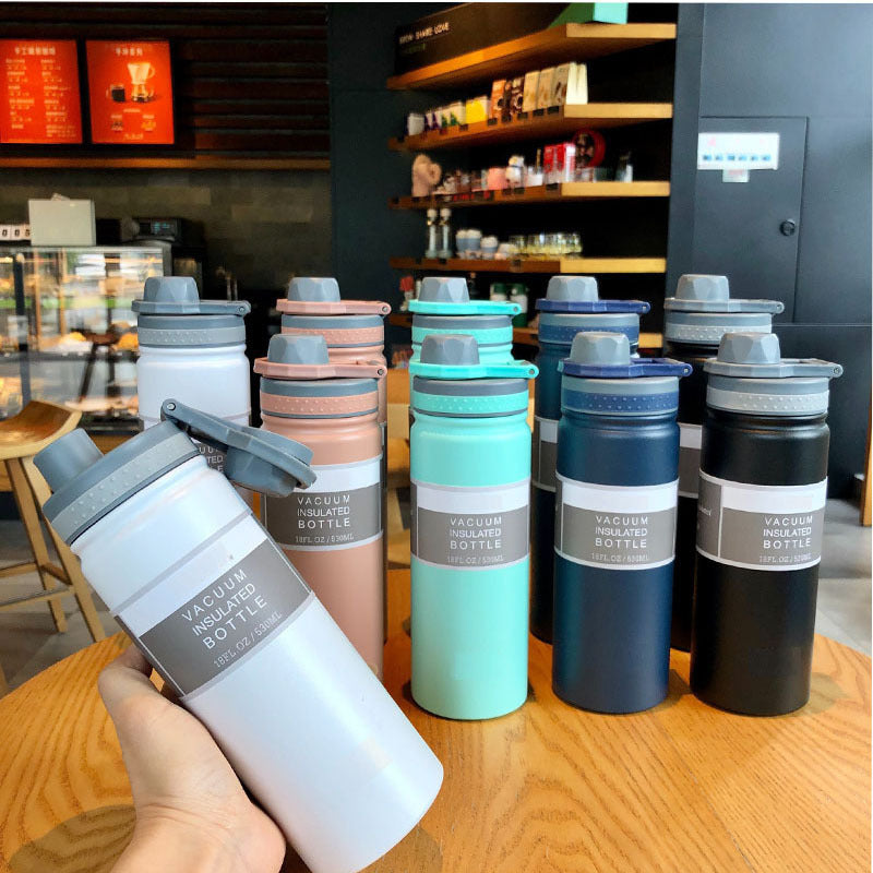 Women's insulated drinking bottle with integrated silicone drinking lid Stornfield