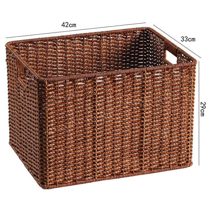 Large Woven Storage Bin with Ergonomic Cutout Handles Stornfield