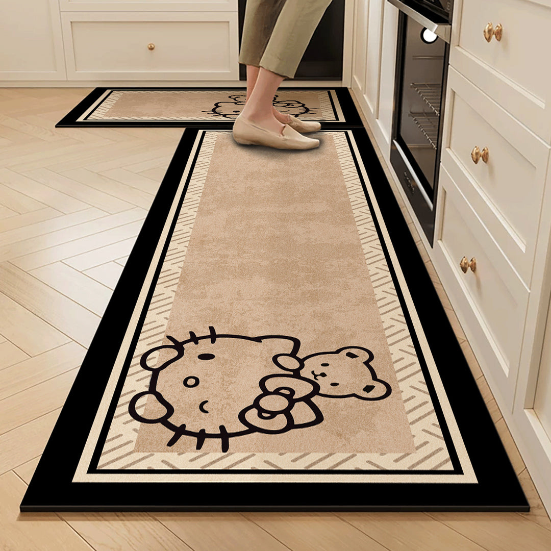 Cute Dog-Themed Kitchen Runner Mat