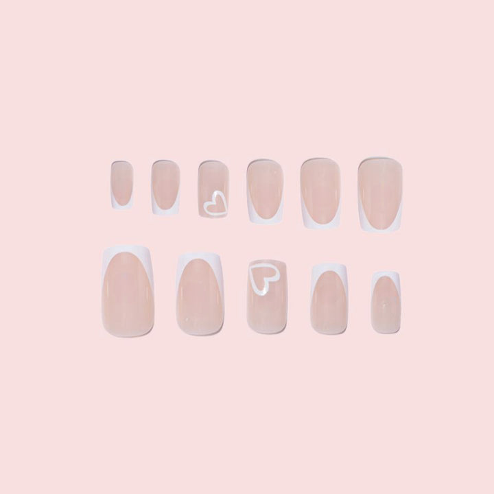 Elegant Heart-Embellished Nail Extensions Stornfield