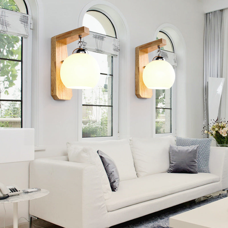 Minimalist Hanging Globe Wall Light